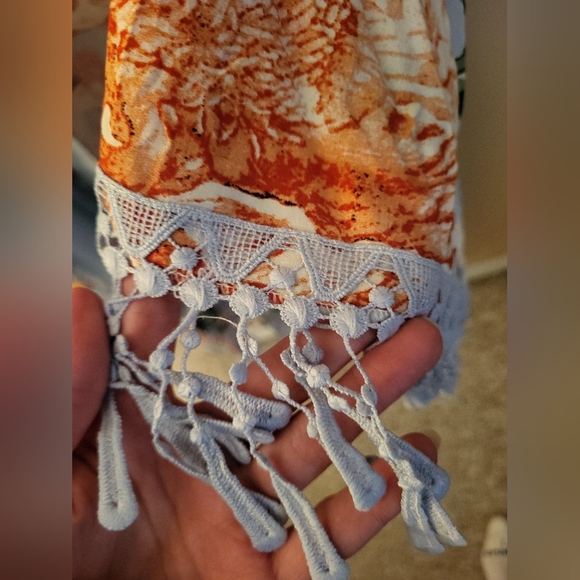 Floral Fringe Lightweight Robe - Picture 4 of 6